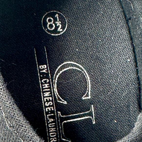 Vintage Y2K 90s Chunky Platform Lug Sole Black Canvas Shoes CL 8.5 Goth Bratz - Picture 6 of 12